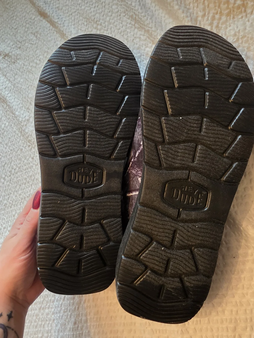 Hey Dude Jelly Roll Black/Camo Lightweight Slip-On Shoes 11 Nwt